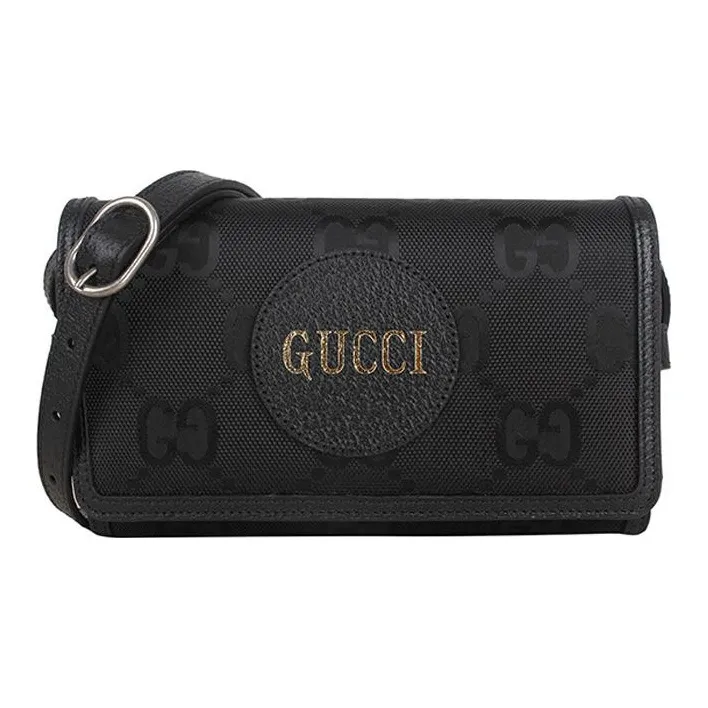 GUCCI Off The Grid GG Fabric With Leather Crossbody Bags Shoulder Bags Men's Black-0