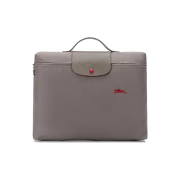 LONGCHAMP Le Pliage Club Fabric Handbags Briefcases Small Size Unisex Brown