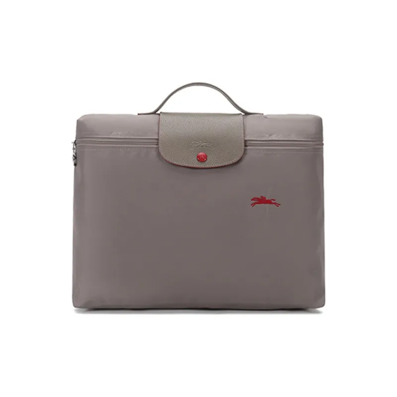 LONGCHAMP Le Pliage Club Fabric Handbags Briefcases Small Size Unisex Brown-0
