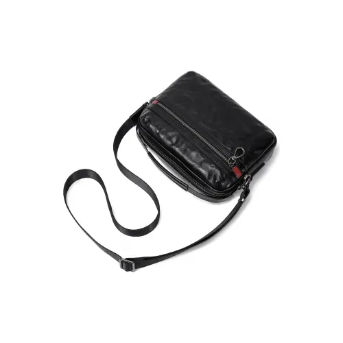 Ace Paul Cow Leather Small Square Bag Camera Bag Handbag Regular Men's Black