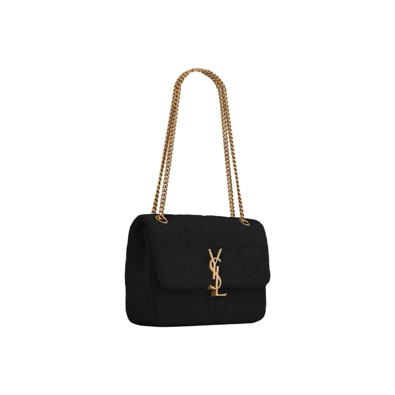 SAINT LAURENT Jamie Leather Shoulder Bag, Crossbody Bag, Shoulder Bag Women's Black-2