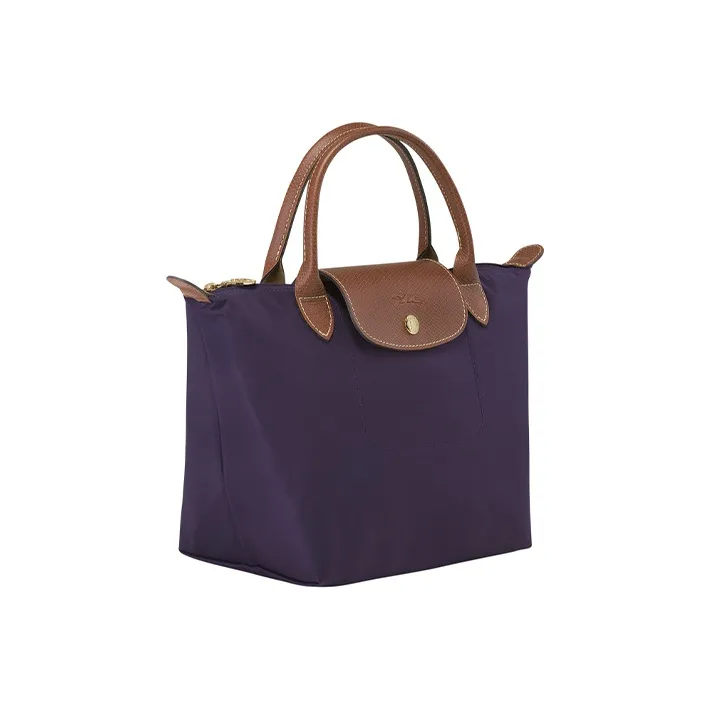 LONGCHAMP Le Pliage Fabric Dumpling Bag Handbag Shoulder Bag Small Size Women's Berry Purple-1