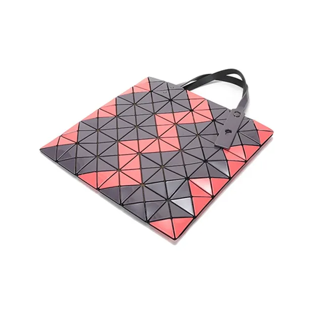 ISSEY MIYAKE PVC Tote Bag, Shopping Bag, Shoulder Bag, Handbag Women's Pink Purple Gray-4