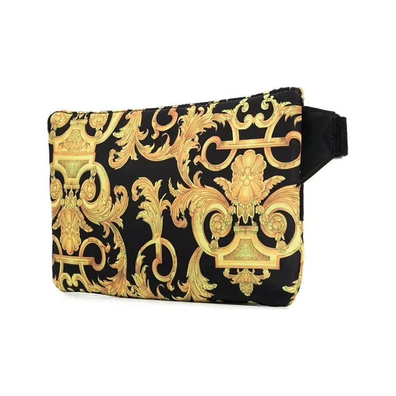 VERSACE JEANS COUTURE Polyester Fanny Pack Unisex Black/Gold-2