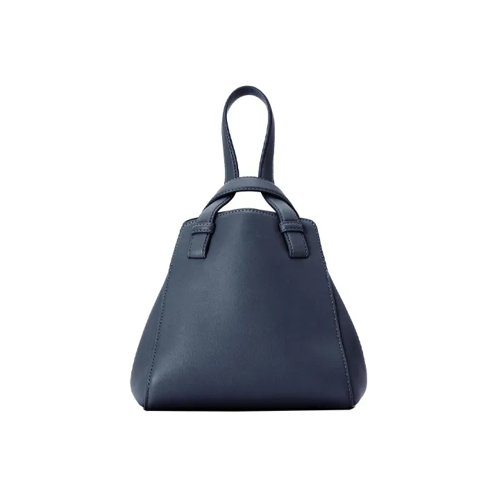 LOEWE Hammock Nappa Leather Handbag Shoulder Bag Crossbody Bag Women's Navy-4