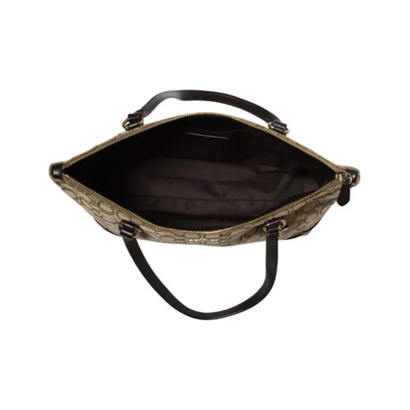 COACH Zip Top Tote Shoulder Bags-3