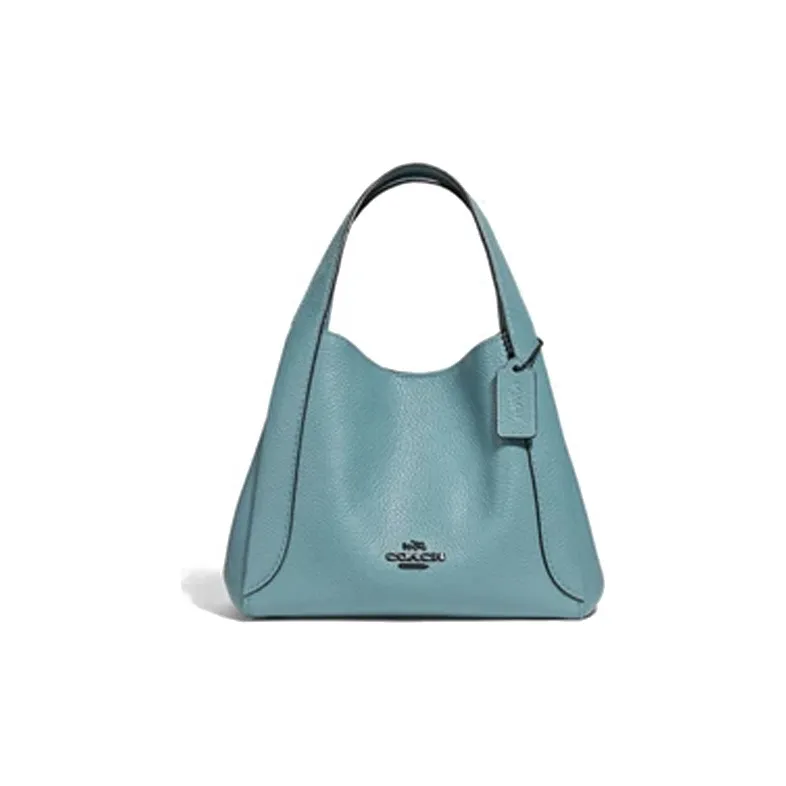 COACH Hadley Leather Hobo Bag Shoulder Bag Handbag Shoulder Bag Small Size Women's Blue-0