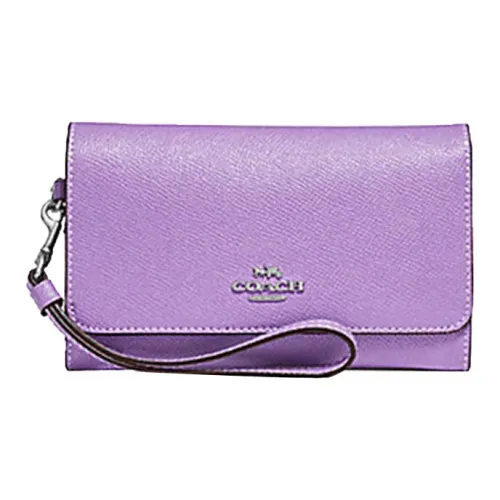COACH Phone Cellphone Pouches Purple
