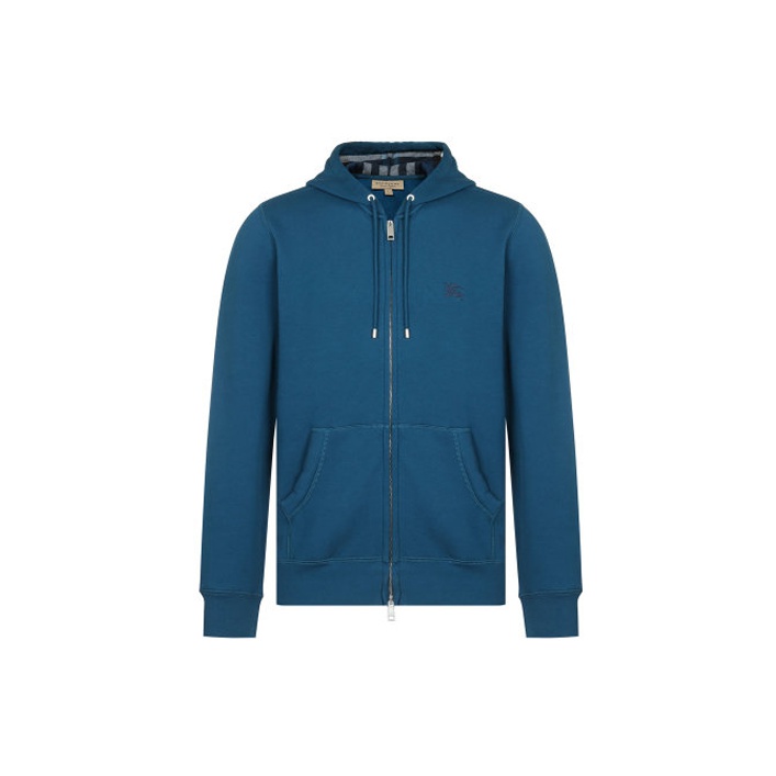 Burberry 2024 Claredon navy blue zip up hoodie