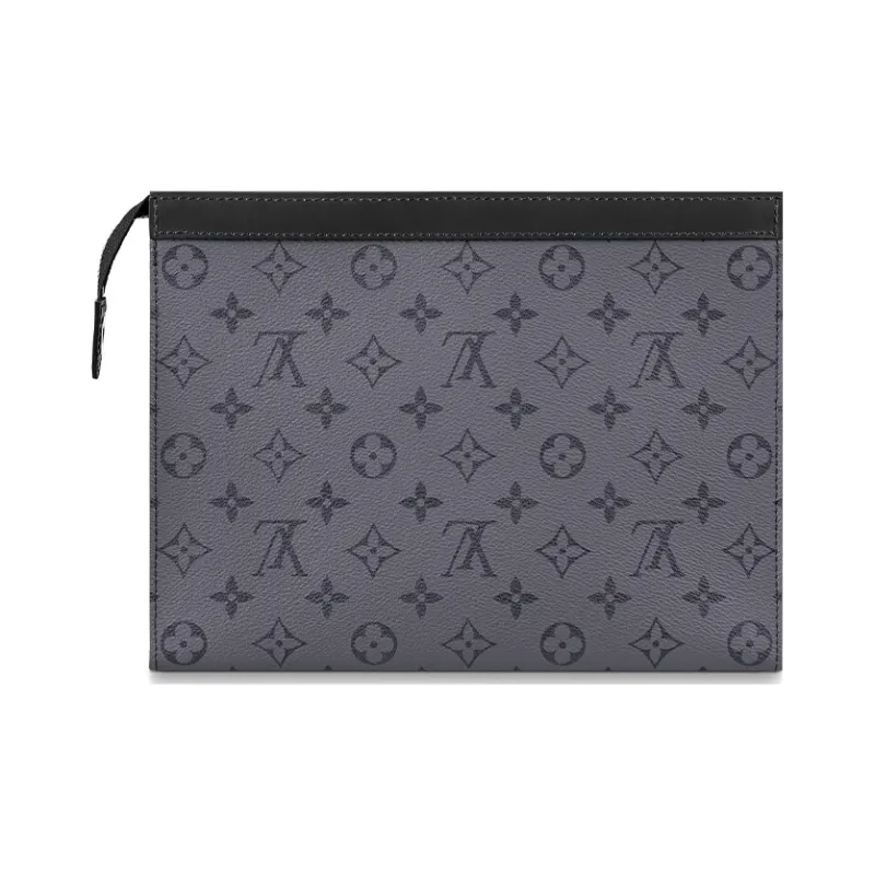 LOUIS VUITTON Pochette Voyage Monogram Eclipse Reverse Mm Gray-1