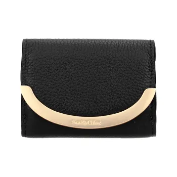 See By Chloe Cow Leather Wallet Unisex Black