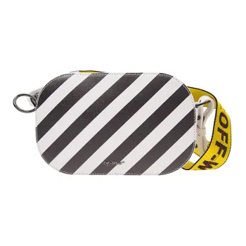 OFF WHITE Leather Crossbody Bag, Shoulder Bag Women's White