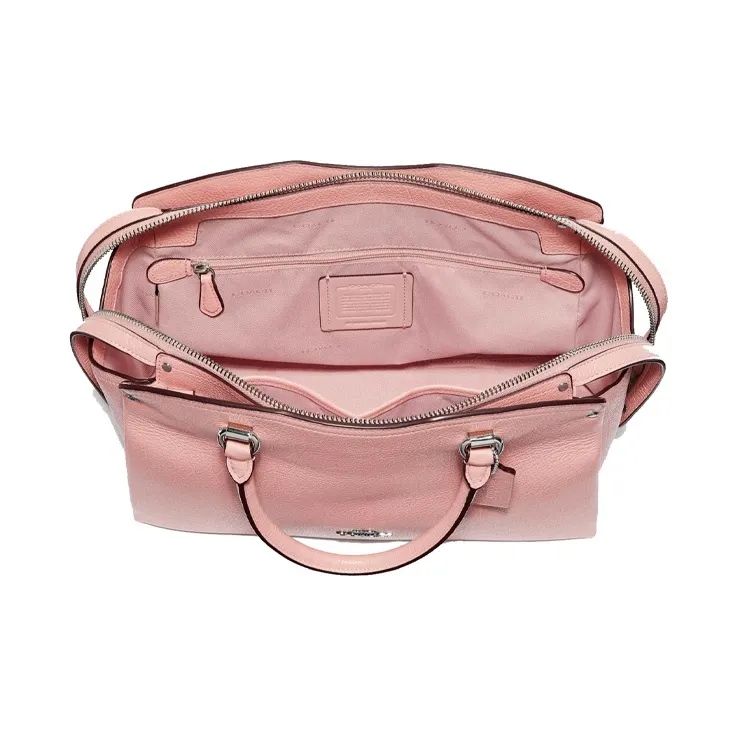 COACH Drew Leather Crossbody Bag Backpack Crossbody Handbag Large Size Women's Light Pink-3