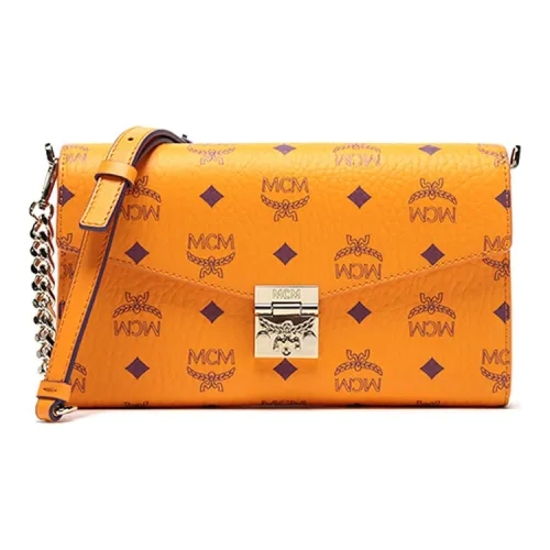 MCM Millie Visetos Shoulder Bags