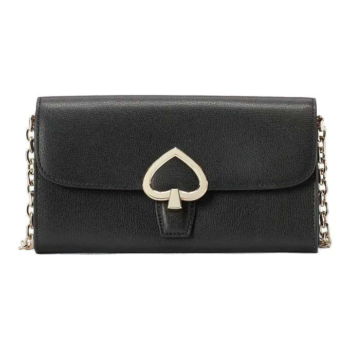 Kate Spade Robyn Leather Shoulder Bag Crossbody Bag Regular Women's Black-0