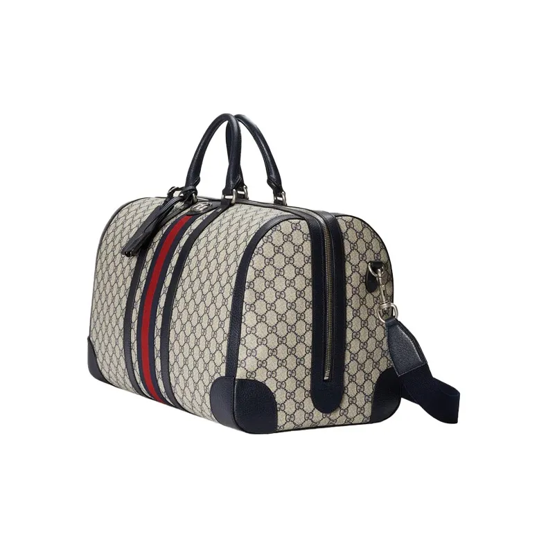 GUCCI Ophidia Canvas Patchwork Leather Travel Bags Shoulder Bag Crossbody Bag Handbag Men's Blue-1