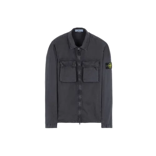 STONE ISLAND Jackets Men Charcoal