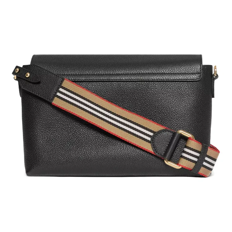 Burberry Note Calfskin Messenger Bag Shoulder Bag Crossbody Bag Regular Women's Black-3