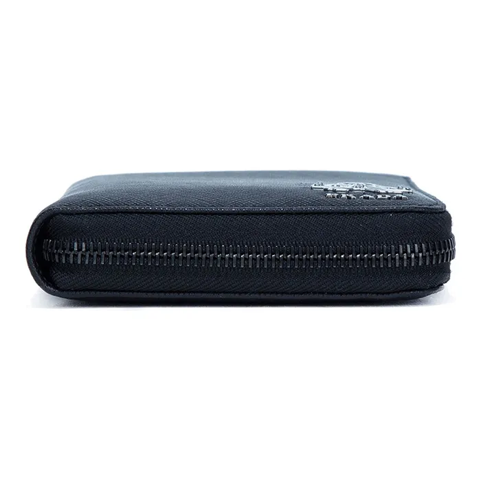 PRADA Cow Leather Wallet Unisex Black-3