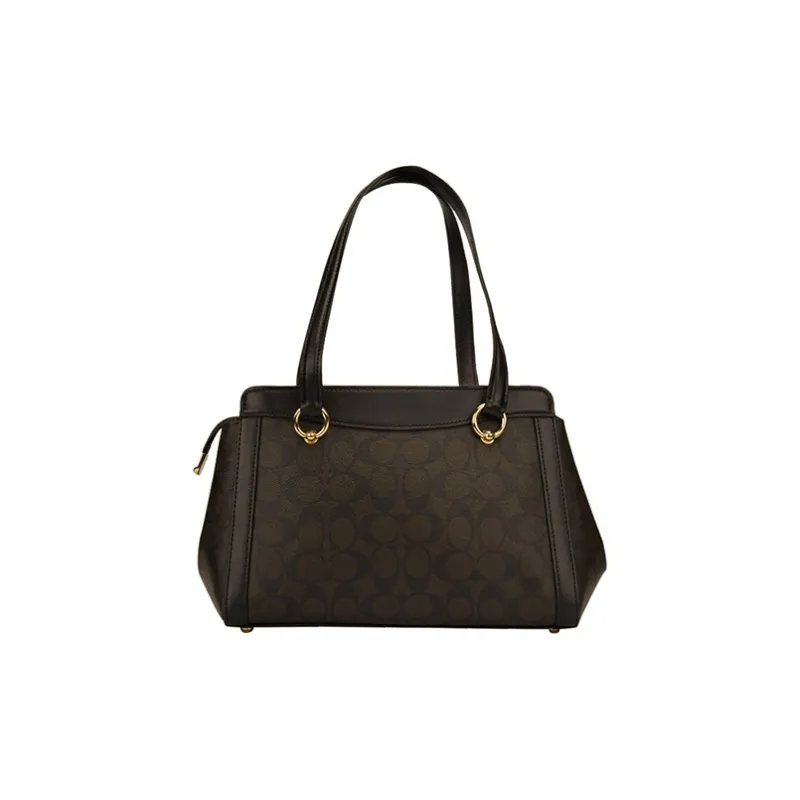 COACH Kailey Leather Crossbody Bag, Shoulder Bag, Handbag Medium Size Women's Dark Brown & Black-2