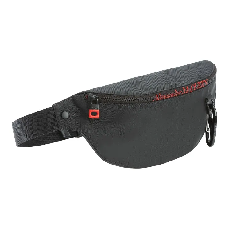 Alexander McQueen Nylon Fabric Fanny Pack Men's Black-1