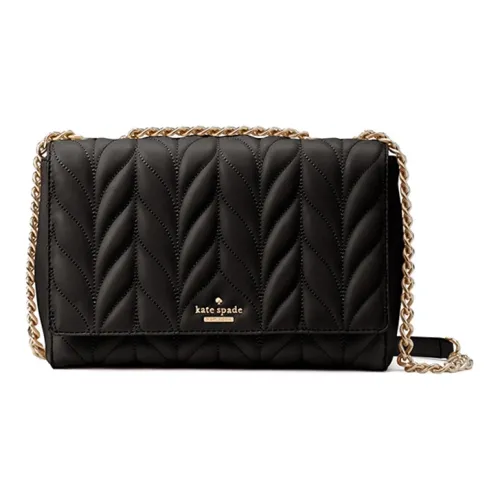 Kate Spade Briar Lane Cow Leather Shoulder Bag Crossbody Bag Medium Size Women's Black