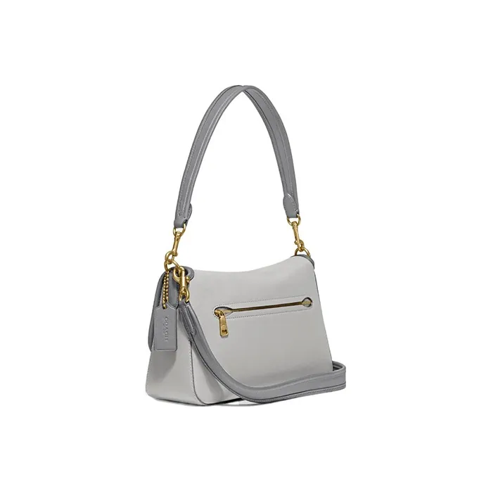 COACH Tabby Leather Handbag, Crossbody Bag, Shoulder Bag Women's Light Gray-1