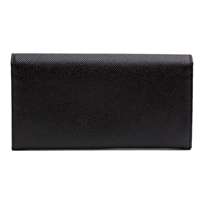 BVLGARI Cow Leather Wallet Women's Black-2