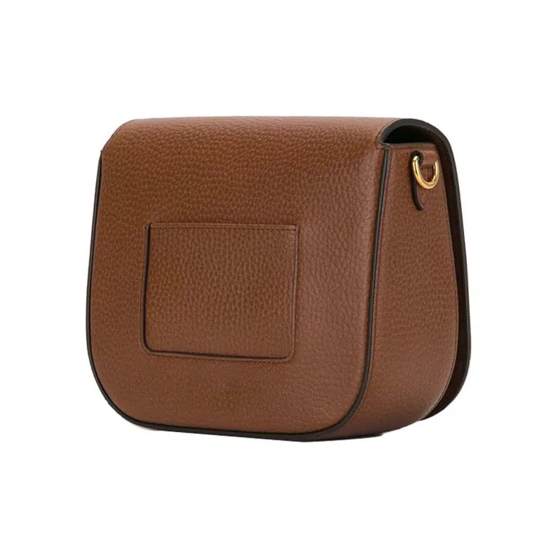Mulberry Grain Cow Leather Crossbody Bags Shoulder Bags Women's Brown-1