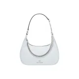 MICHAEL KORS Piper Cow Leather Patchwork With Artificial Leather Shoulder Bag Small Size Women's Light Blue