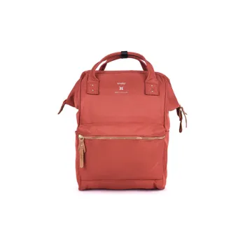 Anello Polyester Mommy Bag Backpack Medium Size Unisex Orange