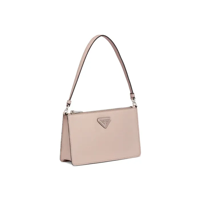 PRADA Saffiano Calfskin Handbag Clutches Mini Women's Water Lily Color-1