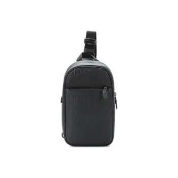 COACH Metropolitan Leather One Shoulder Crossbody Sling Bags Small Size Men's Midnight Navy