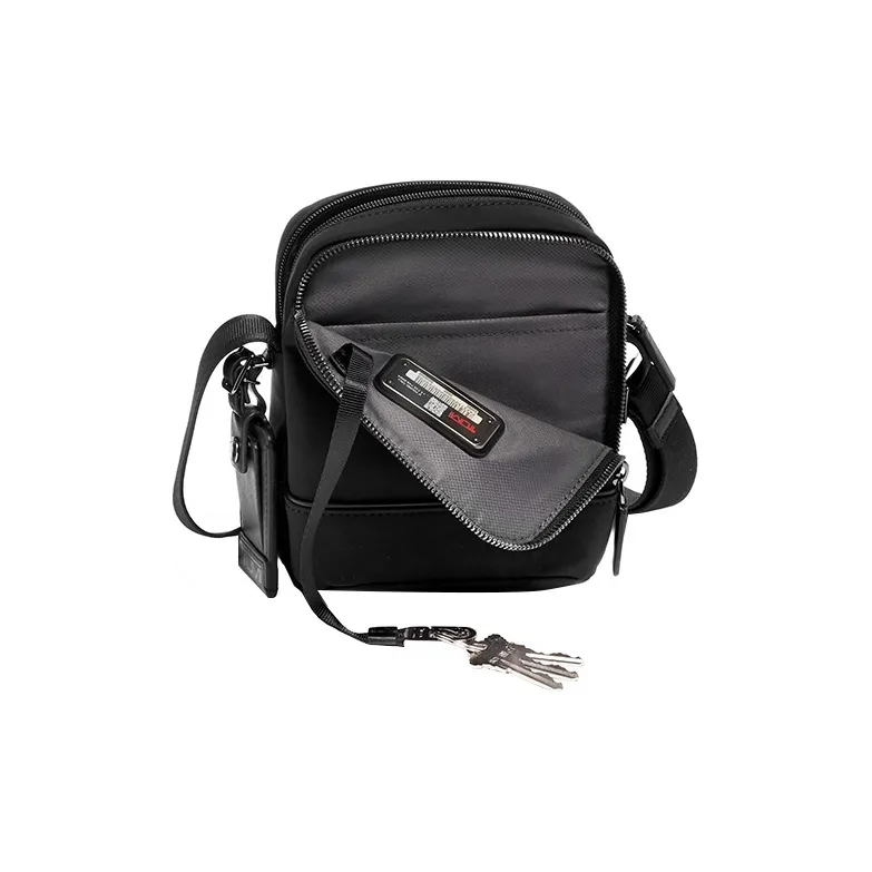 TUMI TUMI-Harrison Elastic Nylon Shoulder Bag Crossbody Bag Small Size Men's Black-1