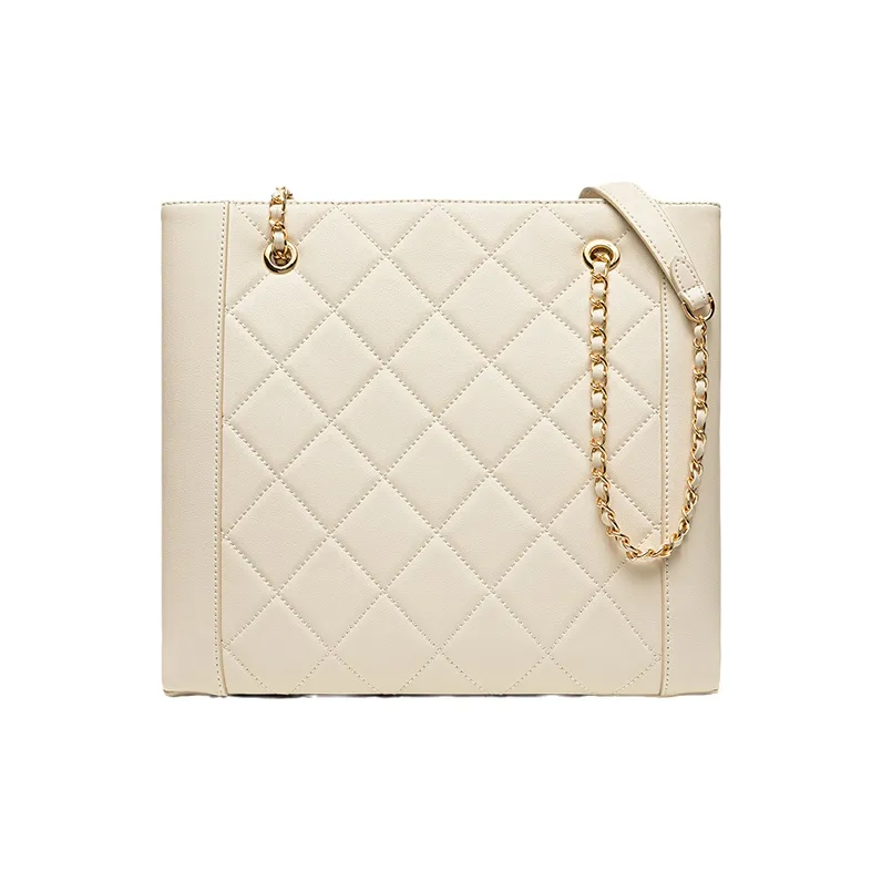 VANESSA HOGAN Lingge Series Crossbody Bags Ecru-2
