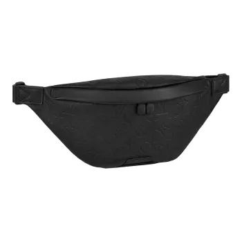 LOUIS VUITTON Discovery Calfskin Sling Bags Shoulder Bags Fanny Pack Small Size Men's Black