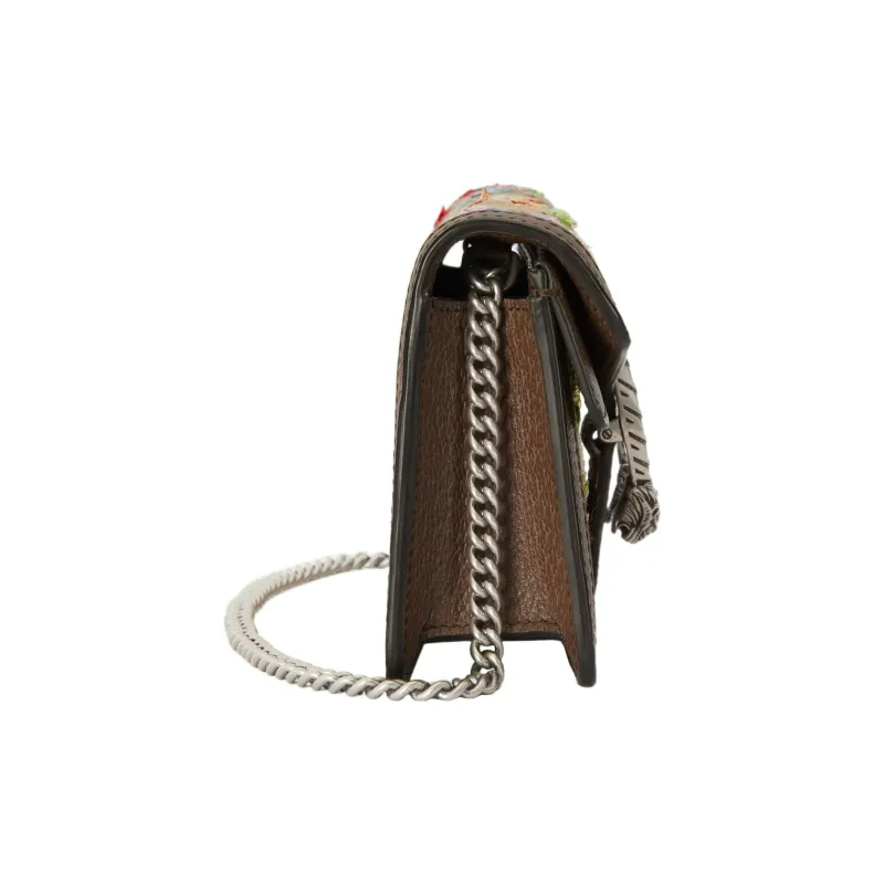 GUCCI Dionysus Canvas With Leather Crossbody Bag, Shoulder Bag Women's-2