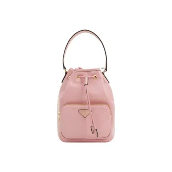 PRADA Cow Leather Shoulder Bag, Crossbody Bag, Handbag Small Size Women's Pink