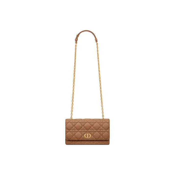 DIOR Soft Cow Leather Shoulder Bag, Crossbody Bag, Handheld Fanny Pack, Handbag Women's Amber-4