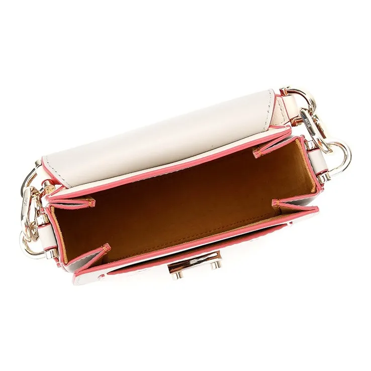 MCM Patricia Visetos Artificial Leather Saddle Bag Handbag Shoulder Bag Crossbody Bag Women's Pink Monogram-5