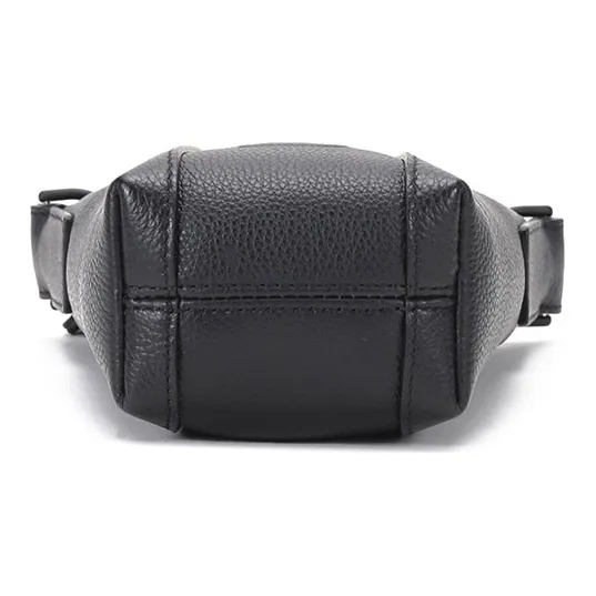 Balenciaga Hourglass Cow Leather Cell Phone Pouch, Crossbody Bag Unisex Black-4