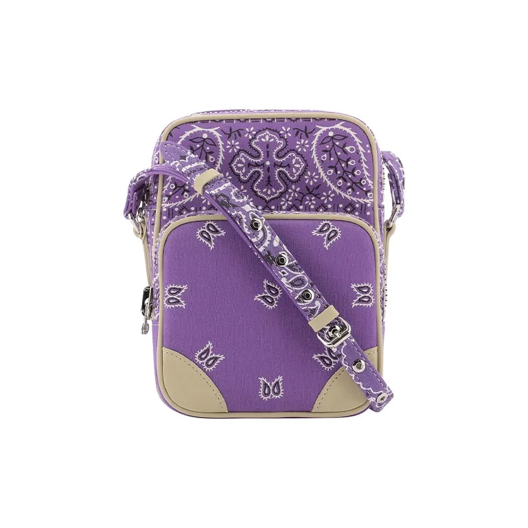READYMADE Cotton Shoulder Bag Men's Purple-0