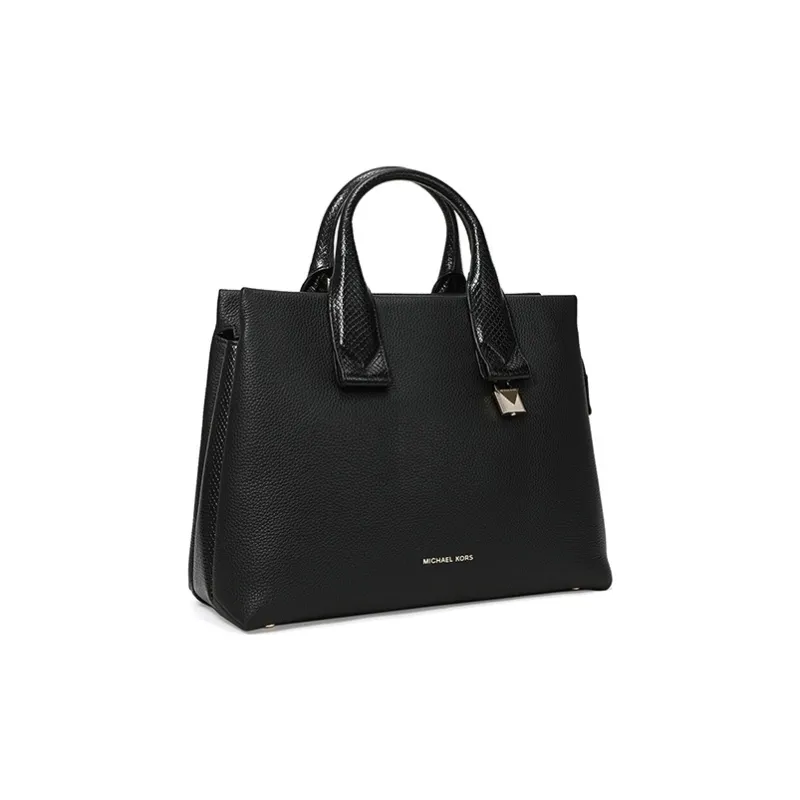 MICHAEL KORS Rollins Leather Crossbody Bag, Shoulder Bag, Handbag Large Size Women's Black-1
