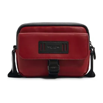 COACH Ranger Leather Shoulder Bag, Crossbody Bag Small Size Men's Red