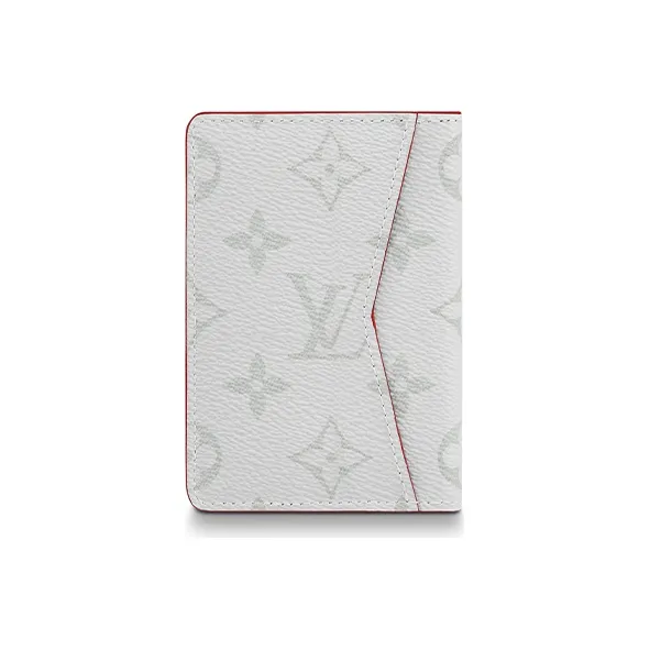LOUIS VUITTON Coated Canvas Wallet Regular Men's White-1