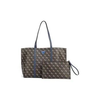 GUESS PU Combo Bag Tote Bag Shopping Bag Shoulder Bag Handbag Regular Women's Black