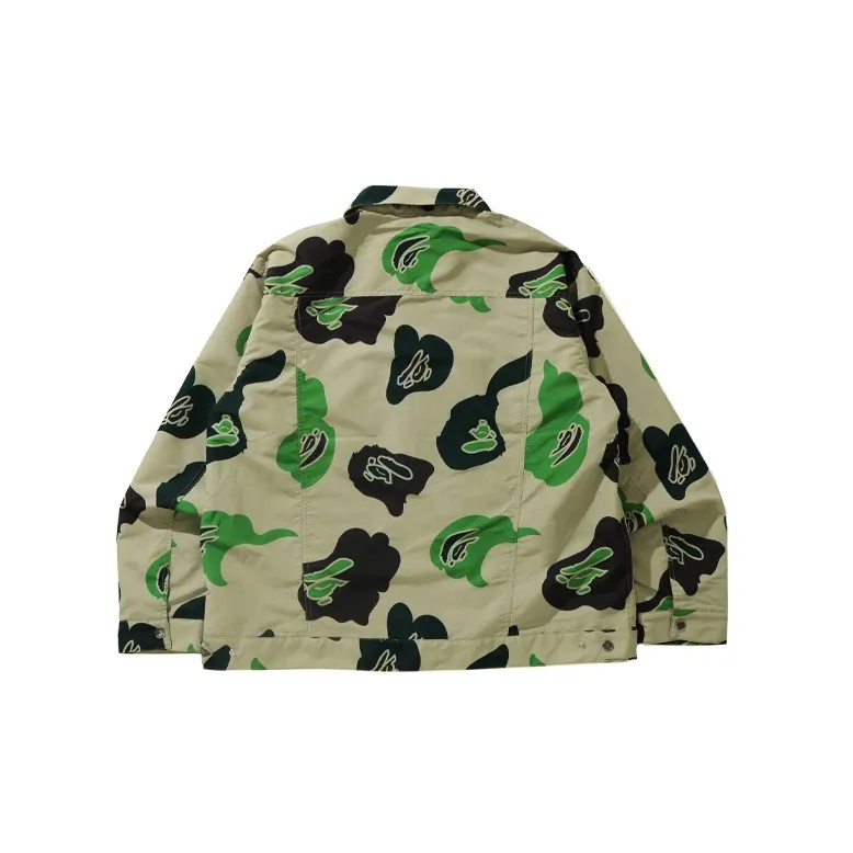 Bape Def Camo Loose Fit Trucker Jacket-1