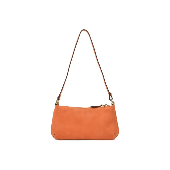 Manu Atelier Leather Shoulder Bag Women's Orange-2