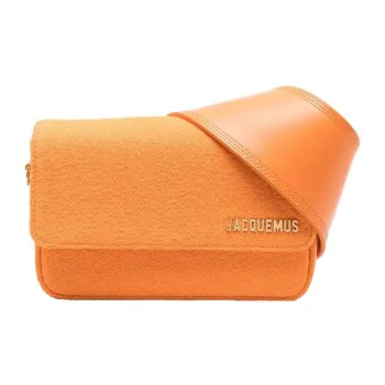 Jacquemus Leather Shoulder Bag Women's Orange