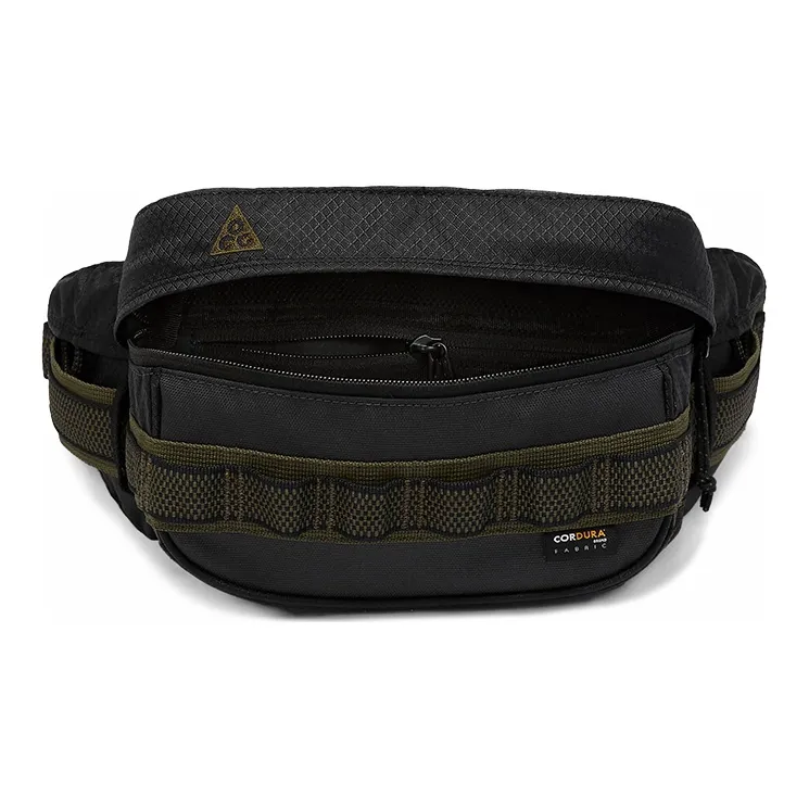 Nike Polyester With Nylon Sling Bags One Shoulder Crossbody Fanny Pack Regular Unisex Black-3